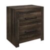 Monica - Queen Bed With Dark And Slat Headboard - Dark Oak - Image 6