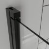 Bifold Frameless Glass Shower Door 30" X 72" With 1 / 4" Tempered Clear Glass - Black - Image 5