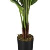 59" Tall, Artificial Plant, Strelitzia Tree, Indoor, Faux, Fake, Floor, Greenery, Potted, Real Touch, Decorative - Green / Black - Image 2