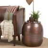 Griffen - Metal Storage Accent Table - Antique Copper - Image 6