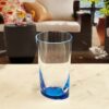 Halo - Leading Ware Oval Acrylic Glasses Drinking (Set of 4) Hi Ball, Bpa Free Plastic Water Tumblers - Blue - Image 5