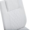 Modern Dining Chairs With Padded Seat And Metal Legs In (Set of 4) - White - Image 13