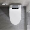 Smart Toilet Bidet Combo With Foot Sensor Open Cover / Seat, Self Cleaning Nozzle, LED Display, Three Level Heated Seat / Airflow, Night Light, Knob Control, Soft Close, Auto Flush, With Remote Control - Gloss White - Image 5