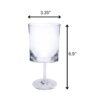 Halo - Leadingware Oval Plastic Wine Glasses (Set of 4) Unbreakable Bpa Free Acrylic, 12Oz - Clear - Image 3