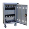 Mobile Charging Cart For Tablets Laptops 35 Device Capacity Matt Silver Metal - Silver - Image 11