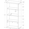Bookshelf, Bookcase, Etagere, 5 Tier, For Office, Contemporary & Modern - Brown - Image 11