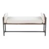 Kari - Farmhouse Bench - Black / Brown / Cream - Image 5
