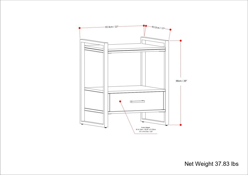 Riverside - Bedside Table - Natural - Image 10