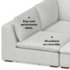 Jasmine - Pit Sectional Sofa - Gray - Image 16