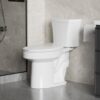 Gloss 2 Piece Toilet With 1.28 Gpf Tornado Flush, Rimless Bowl, Soft Closing Seat - Gloss White - Image 4