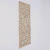 Floral Hand Carved Mandala Rectangle Wall Decor With Mirror - Antique Brown / White - Image 4