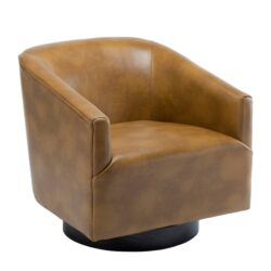 Garland - Swivel Chair With Upholstery - Camel