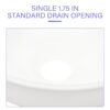 Circular Vessel Bathroom Sink 13" X 13" - White - Image 7