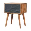 Slade - Bedside Table - Stone Gray - Image 3