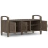 Lev - Entryway Storage Bench - Smoky Brown - Image 9