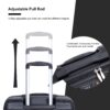 Expandable 3 Piece Luggage Sets Pc Lightweight & Durable Suitcase With Two Hooks, Spinner Wheels, Tsa Lock, (21/25/29) - Black - Image 8