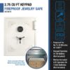 2.75 Cubic Ft Keypad Fireproof Jewelry Safe - White - Image 10