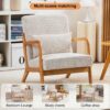 Accent Chair & Pillow Upholstered Arm Chair - Beige - Image 17