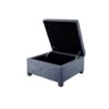 Aspen - Soft Close Storage Ottoman - Blue - Image 5