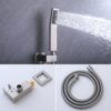 Luxury 12" Ceiling Mount Rainfall Shower System With Brass And Stainless Steel - Brushed Nickel - Image 8