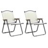 Folding Outdoor Chairs For Indoor, Outdoor Camping, Picnics, Beach, Backyard, Bbq, Party, Patio (Set of 2) - Beige - Image 15