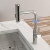 360° Pull Down Kitchen Faucet With 4 Spray Modes - Brushed Nickel - Image 6