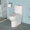 1 Piece Toilet With Dual Flush, Soft Closing Seat - White - Image 2