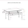Artisan - Lift Top Coffee Table - Russet Brown - Image 11