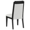 Dining Side Chair (Set of 2) - Black / Ivory - Image 7