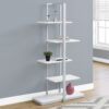 Bookshelf, Bookcase, Etagere, 5 Tie For Office, Contemporary & Modern - White - Image 6