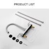 Kitchen Sink Faucet With 2 Handles, 3 Hole Installation - Brushed Nickel - Image 6