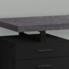 Computer Desk For Home Office, Laptop, Left Right Set - Up, Storage Drawers, And Contemporary & Modern - Black - Image 2