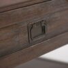 Monroe - Square Coffee Table - Distressed Charcoal Brown - Image 3