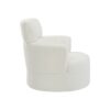 360 Degree Swivel Accent Barrel Chair With Adjustable Headrest Berber Fleece For Living Room, Bedroom, Office - Cream - Image 13