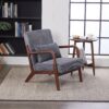 Accent Chair With Pillow - Antique Dark Gray - Image 16