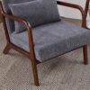 Accent Chair With Pillow - Antique Dark Gray - Image 13
