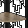 Bookshelf, Bookcase, Etagere, Corner, 4 Tier, For Office, Transitional - Taupe - Image 6