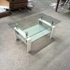 Luxury Modern Tempered Glass Coffee Table With 2 Layers And Solid Frame For Living Room - Transparent - Image 5