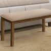Bench, Rectangular, Upholstered, Dining Room, Entryway, Transitional - Beige - Image 3