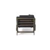 Outdoor Patio Daybed Sofa, 3 Seat Sofa With Foldable Arm 4 Back Pillows - Gray / Black - Image 11