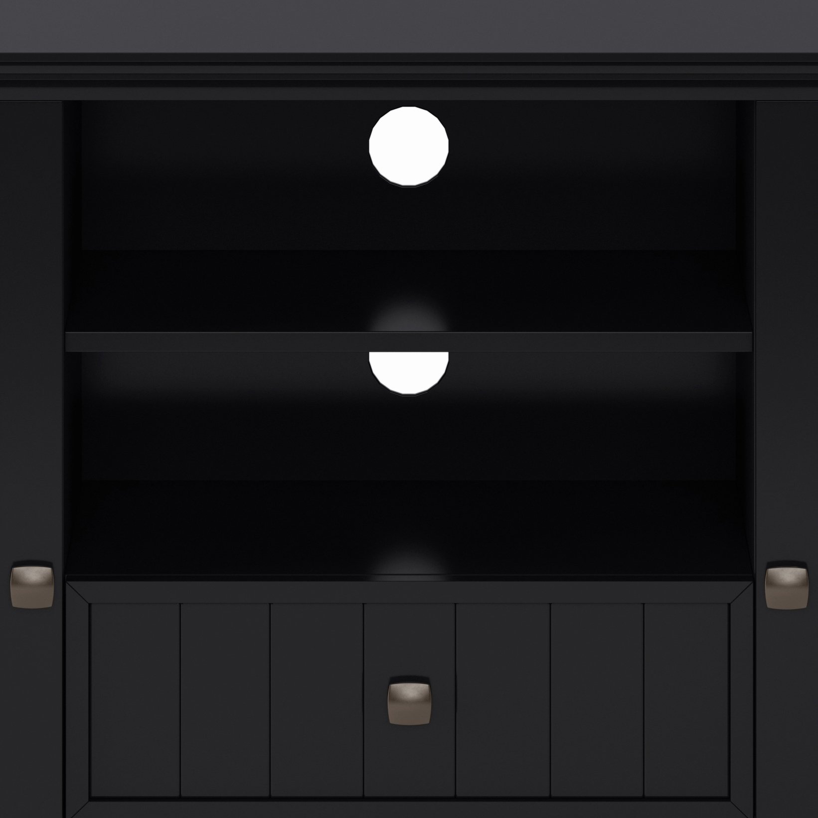 Acadian - Tall TV Media Stand - Black - Image 5