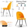 Dining Side Chairs (Set of 4) - Orange - Image 3