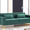 Aesthetic Sofas For Living Room, 3 Seater Couch With Classic Modern Appeal And Luxurious Soft Comfort, Easy To Maintain - Green - Image 8