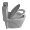 1 Piece Tornado Flush Toilet With Soft Close Seat And Dual Flush Siphonic S Trap - Light Gray - Image 16