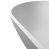 68.9" Freestanding Solid Surface Soaking Bathtub For Bathroom - Matte White - Image 7
