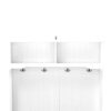 3 In 1 Hallway Hall Tree With Cushion, Storage Drawers, Hooks Shelves - White - Image 18