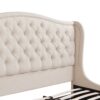 Coverley - King Tufted Shelter Platform Bed - Sky Neutral Beige - Image 7