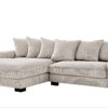 Luxe - Oversized 2 Piece Left Facing Sectional Couches For Living Room, L Shaped Sofa With Chaise - Ivory - Image 10