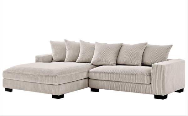 Luxe - Oversized 2 Piece Left Facing Sectional Couches For Living Room, L Shaped Sofa With Chaise - Ivory