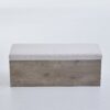Shelton - Upholstered Flip Top Storage Bench - Ivory / Light Gray / Camel Oak - Image 4